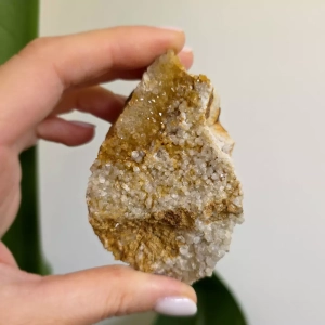 Kwarc biały, kwarc żółty - szczotka - 199 g