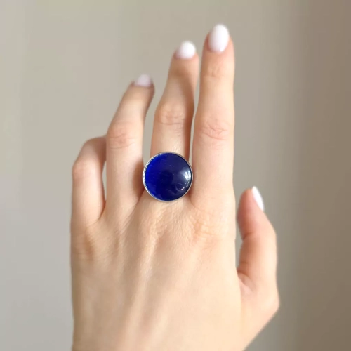 PIER370 WEBP Pierścionek klasyczny kobaltowe kocie oko 20 mm Magneska.webp