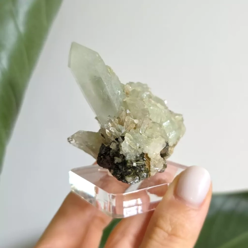 BR0068 webp Kwarc z epidotem - szczotka - 100 g Magneska 3.webp