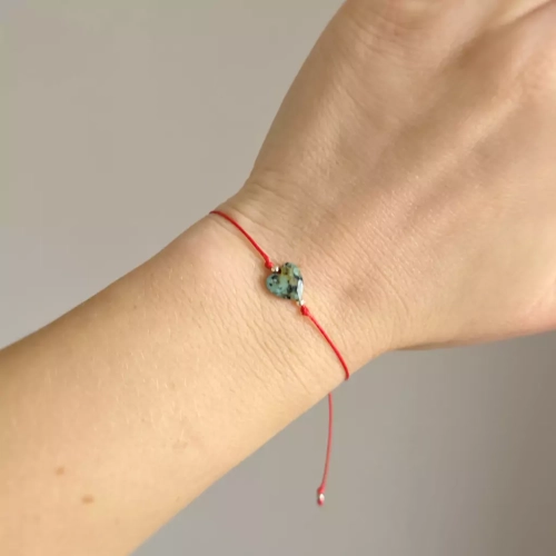 WishYou140 webp WishYouLuck turkus afrykański serce i srebro p.925 bransoletka szczęścia na czerwonym sznurku Magneska biżuteria Zielona Góra 5.webp