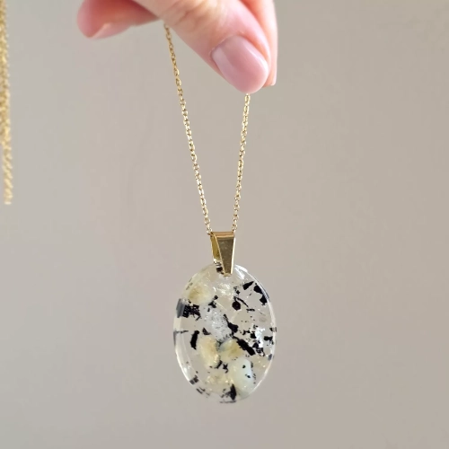 NAW1145 webp Naszyjnik cytryn i czarny turmalin na łańcuszku złota stal chirurgiczna Sparkles unique Magneska 5.webp