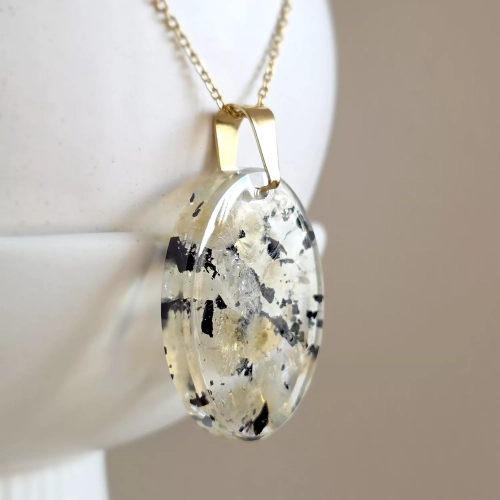 NAW1145 webp Naszyjnik cytryn i czarny turmalin na łańcuszku złota stal chirurgiczna Sparkles unique Magneska 2.webp