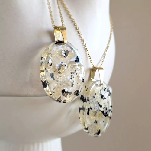 NAW1145 webp Naszyjnik cytryn i czarny turmalin na łańcuszku złota stal chirurgiczna Sparkles unique Magneska 3.webp