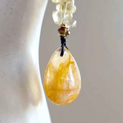 KST814 webp Kolczyki wiszące unikaty golden healer, tygrysie oko, cytryn, hematyt i złota stal chirurgiczna Magneska 3.webp