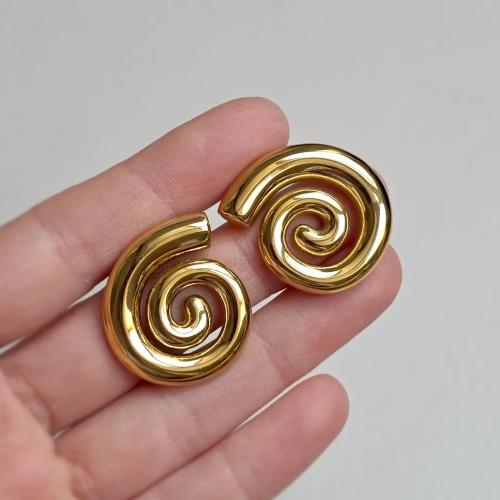 KST854 webp Kolczyki spirale  złote  stal chirurgiczna Magneska 3.webp