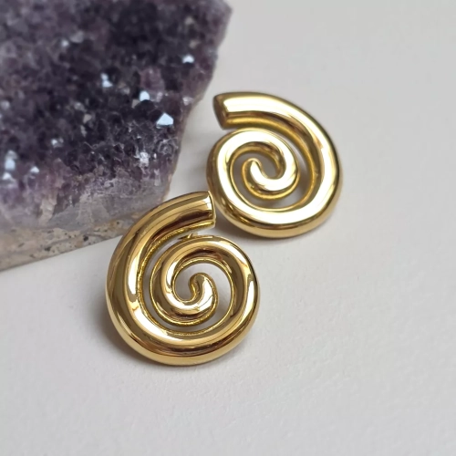 KST854 webp Kolczyki spirale  złote  stal chirurgiczna Magneska 4.webp