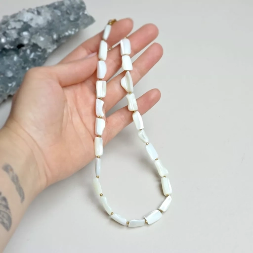 NAW1249 Naszyjnik choker masa perłowa i hematyt Magneskawebp  5.webp