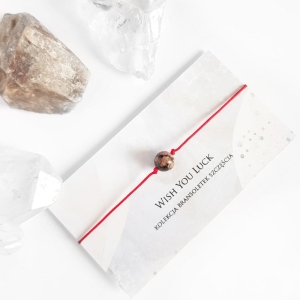 WishYouLuck rodonit big bransoletka szczęścia na czerwonym sznurku