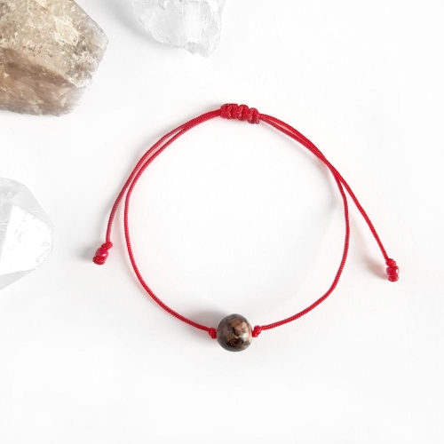 WishYouLuck rodonit big bransoletka szczęścia na czerwonym sznurku