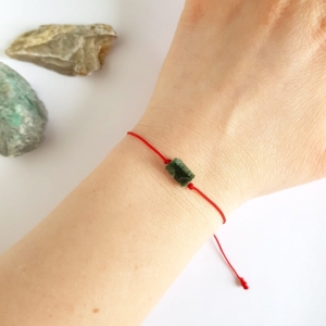 WishYouLuck serafinit bryłka bransoletka szczęścia na czerwonym sznurku