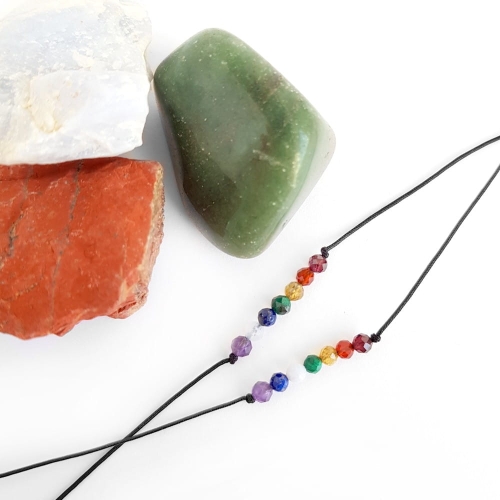 Balance - bransoletka wszystkie czakry - ametyst, lapis lazuli, niebieski agat, malachit, żółty turmalin, karneol, granat