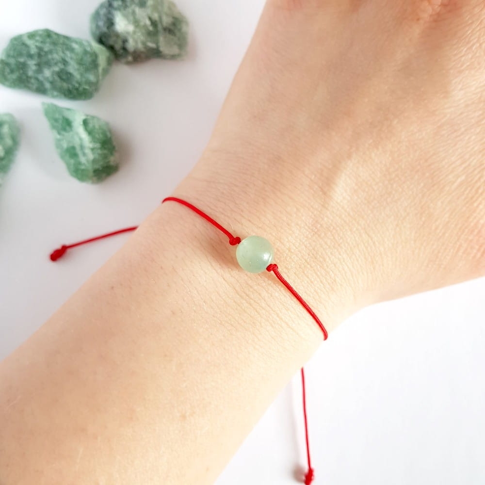 WishYouLuck awenturyn big bransoletka szczęścia na czerwonym sznurku