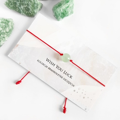 WishYouLuck awenturyn big bransoletka szczęścia na czerwonym sznurku