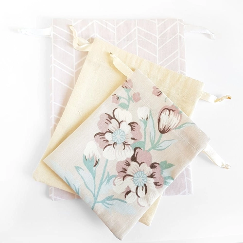 Zestaw 3 woreczków bawełnianych Pastelove