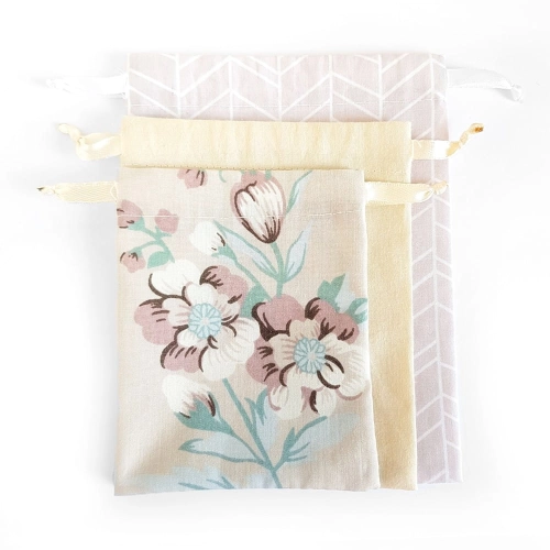 Zestaw 3 woreczków bawełnianych Pastelove