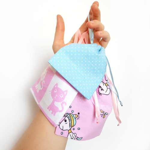 Zestaw 3 woreczków bawełnianych Słodkości