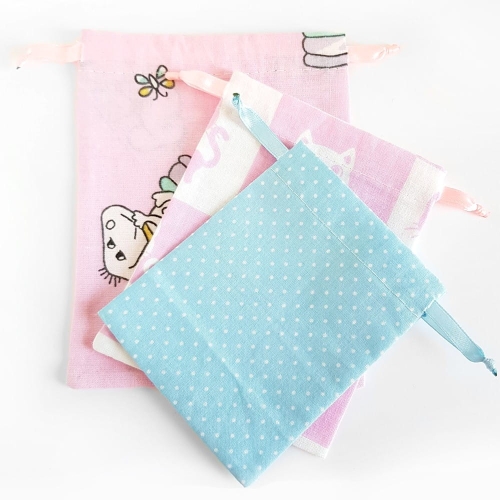 Zestaw 3 woreczków bawełnianych Słodkości