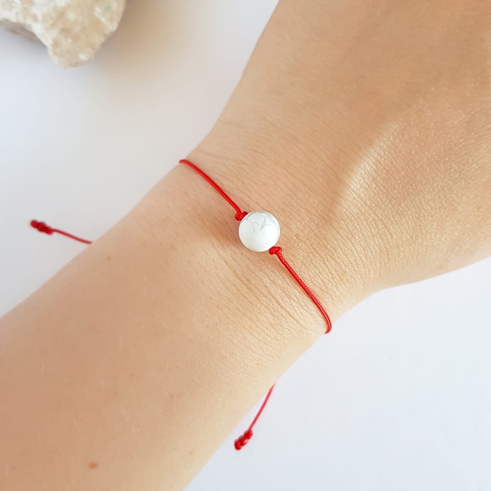 WishYouLuck magnezyt big bransoletka szczęścia na czerwonym sznurku