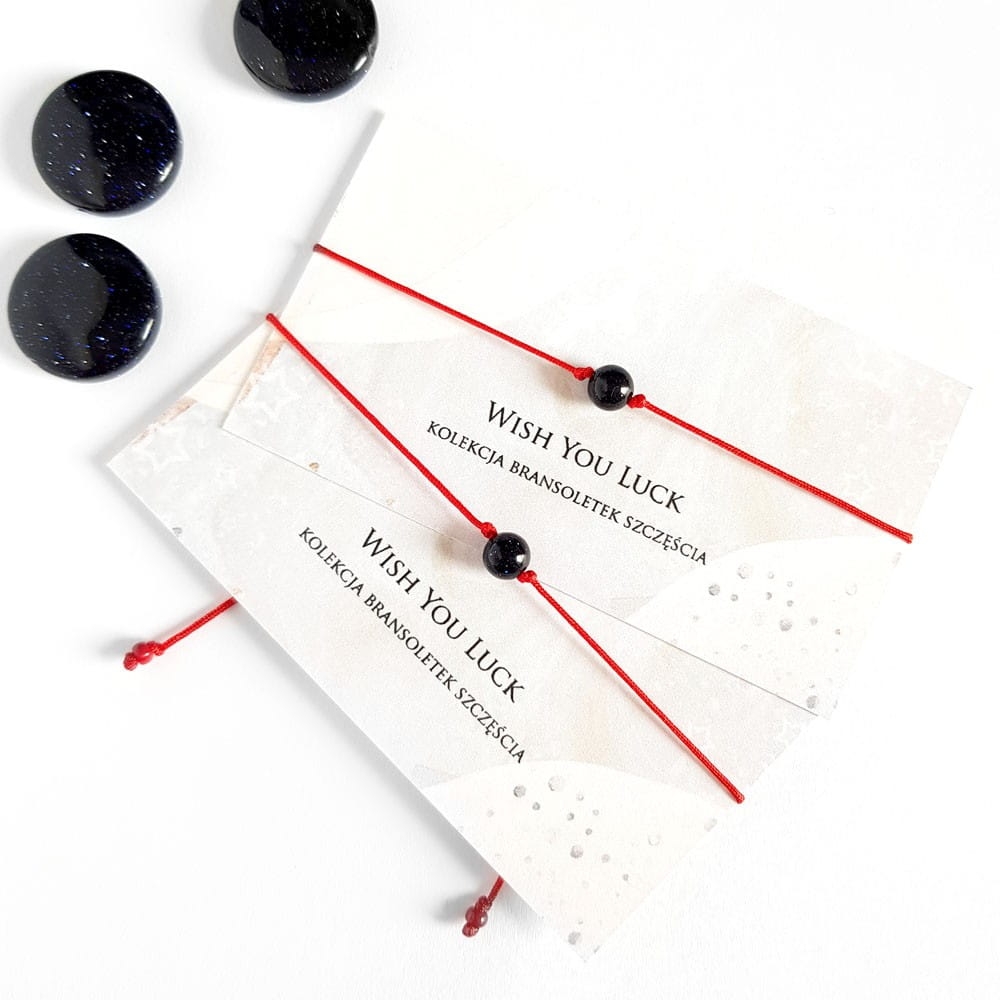 WishYouLuck noc kairu bransoletka szczęścia na czerwonym sznurku