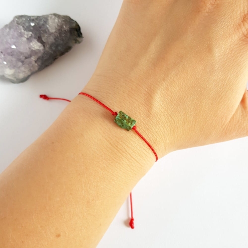 WishYouLuck turkus afrykański bransoletka szczęścia na czerwonym sznurku