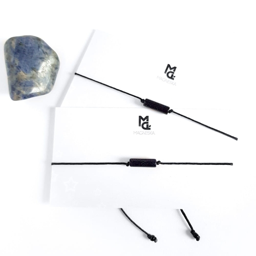 Bransoletka noc kairu patyczek na czarnym sznurku Night stick