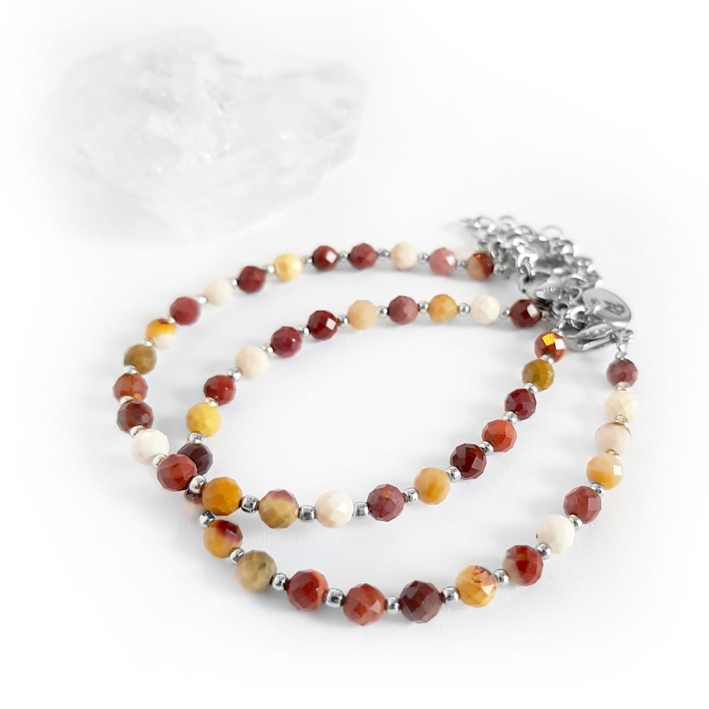 Bransoletka mokait i stal chirurgiczna