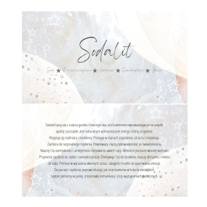 Sodalit - karta z właściwościami kamienia